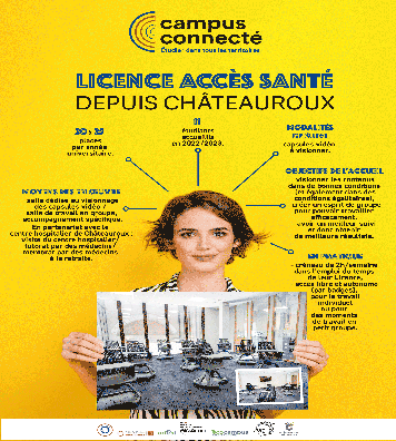 mise en avant affiche campus connecté ecocampus Châteauroux
