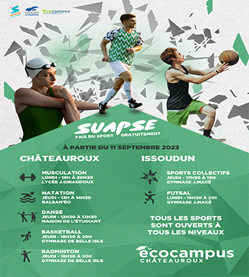 fais du sport avec Ecocampus Châteauroux et Issoudun