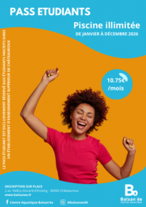 Pass étudiant piscine illimitée 2025-2026