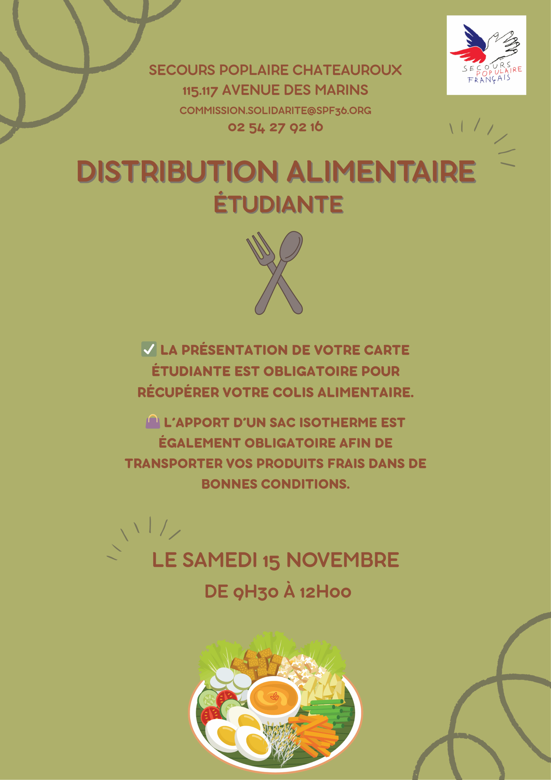 Distribution Alimentaire étudiante 2025