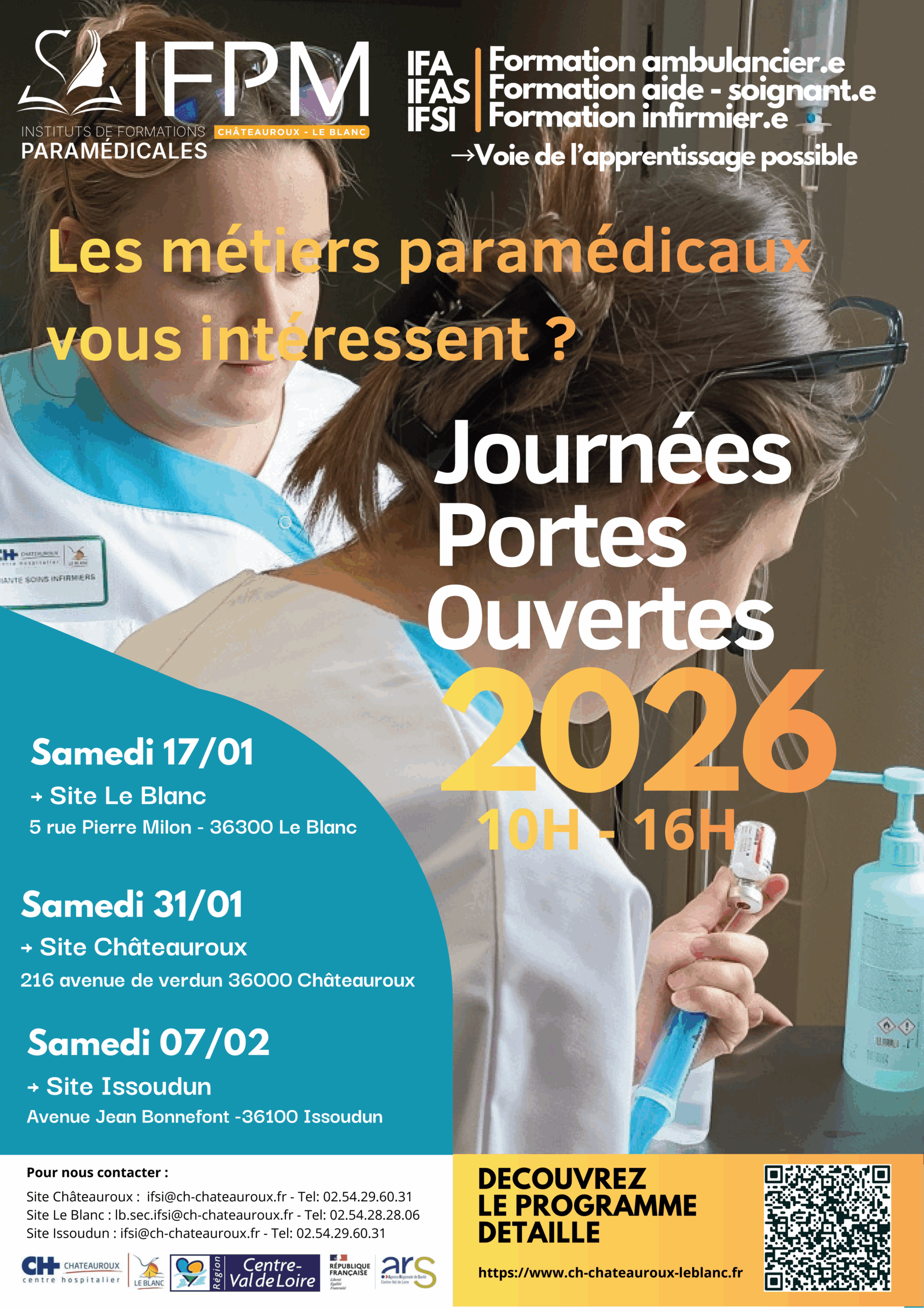 Les Journées Portes ouvertes de IFA, IFAS, et IFSI